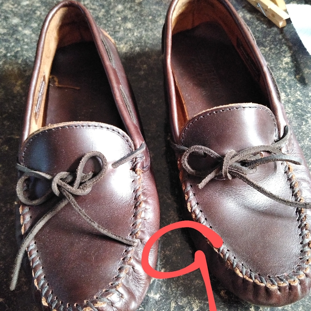 Leather loafers